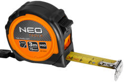 NEO TOOLS Banda de masurat 3 m x 19 mm, magnetica, suport dublu (671131)