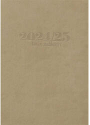 Realsystem Tanári határidőnapló A5, műbőr 150mmx210mm, fehér lapokkal drapp 2026/2027 Realsystem - vegyesbolt