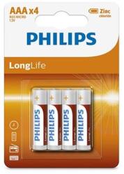 Philips R03L4B10 ELEM LONGLIFE AAA 4-BLISZTER (R03L4B10)