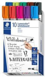 STAEDTLER Táblamarker készlet, 2 mm, kúpos, STAEDTLER "Lumocolor® 351", 10 különböző szín (TS351B10) - jatekotthon