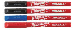 Milwaukee 0.6 mm színes jelölő filc 4db (48223165)