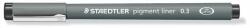 STAEDTLER Pigment Liner Tusfilc - 0.3 mm, Fekete
