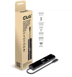 Club 3D USB4 Gen3x2 Type-C 6-in-1 Hub with HDMI 8K60Hz or 4K120Hz 2xUSB Type-A(10G) Ethernet RJ45(2.5 (CSV-1599)