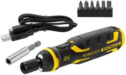 STANLEY FM 4 V-os elektromos csavarozó + bitfej készlet (SFMHT66719-0)