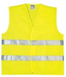 Mellény Oxford jól láthatósági keresztcsíkos sárga 4XL (70205OXF)