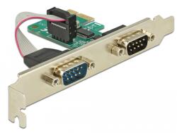 Delock PCI Express-kártya > 2 x Soros RS-232 (89918)