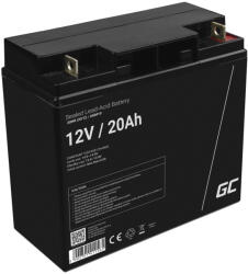 Green Cell AGM VRLA gondozásmentes ólom akkumulátor / akku 12V 20Ah AGM10 hajókhoz, scooterekhez, elektromos járművekhez, játékokhoz (AGM10)