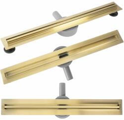 Rea Set rigola pentru dus plus capac auriu periat Rea Neox Slim Pro 90 cm (REA-G2716)