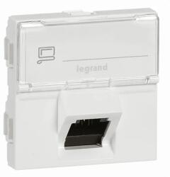 Legrand 076508 Program Mosaic 1 x RJ 45 árnyékolt/ RJ 45 informatikai csatlakozóaljzat, fehér (76508)