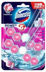 Domestos WC frissítõ blokk, 2 db-os, DOMESTOS "Power 5", pink magnólia (KHT631) - tutitinta