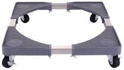 Zilan ZLN-1642 állítható állvány, tűzhelyhez, hűtőhöz, mosógéphez, kerekek zárszerkezettel, 65 cm, 300 kg, fekete (ZLN1642)