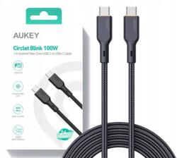AUKEY CB-KCC101 USB kábel USB 3.2 Gen 1 (3.1 Gen 1) USB C Fekete (CB-KCC101)