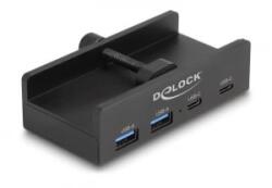 Delock USB 5 Gbps Hub 2x USB-A 2x USB-C fekete (64262)