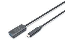 ASSMANN DA-73113 USB kábel USB 3.2 Gen 2 (3.1 Gen 2) 5 M USB C USB A Fekete (DA-73113)