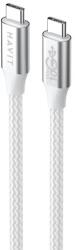 Havit 6939119066758 USB kábel 1 M USB C Szürke, Fehér (CB6290)