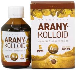 MannaVita Aranykolloid 5ppm, 200ml - DOBOZOS + 50ml pumpás üveg