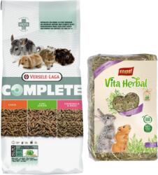 Versele-Laga Cuni Junior Complete 8kg - hrană pentru iepuri tineri + VITAPOL Fân pentru rozătoare 1.2kg