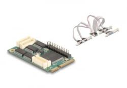 Delock Mini PCIe -> 1 x párhuzamos 4x RS-232 port hátlapi kivezetés (95279)