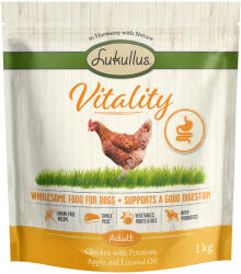 Lukullus 1kg Lukullus Vitality emésztés: csirke száraz kutyatáp 6% kedvezménnyel