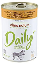 Almo Nature Daily 6x400g Almo Nature Daily Pulyka nedves kutyatáp 5+1 ingyen