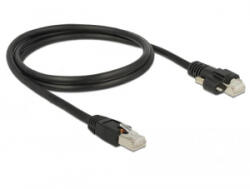 Delock RJ45 Cat. 6 S/FTP kábel 1m fekete (85667)