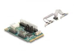 Delock Mini PCIe -> 1 x párhuzamos 2x RS-232 port hátlapi kivezetés (95277)
