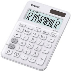 Casio Számológép, asztali, 12 számjegy, CASIO MS 20UC, fehér (GCMS20UCWE)