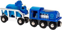 BRIO World Special 2025 Játékvonat Dínó Figurával - Kék