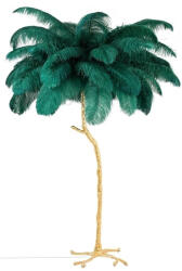 King Home Tiffany Állólámpa Strucctoll Zöld Arany (KHM-JL0019.GREEN)