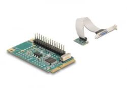 Delock Mini PCIe -> 1 x párhuzamos port hátlapi kivezetés (95275) (95275)