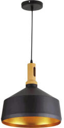 Klausen Pendul Klausen E27 max. 1x15W, aluminiu/negru (KL6249)