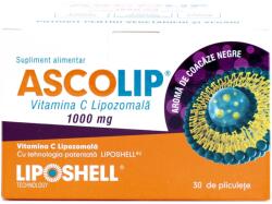 Liposhell Vitamina C Lipozomala cu aroma de coacaze, 1000 mg, 30 plicuri, Liposhell