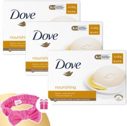 Dove Krémszappan Nourishing 12x90g + Ajándék Hajpánt