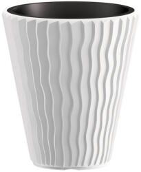 Prosperplast Ghiveci de flori SANDY + insert alb 29, 7 cm