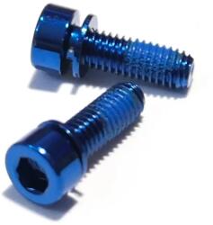 Spyral tárcsafék adapter, rögzítő csavar, M6x18 mm, kék, 2 db