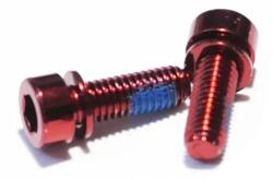 Spyral tárcsafék adapter, rögzítő csavar, M6x18 mm, piros, 2 db
