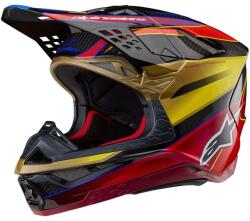Alpinestars Supertech S-m10 Gold Yellow / Rio Red Glossy 2024 (C.AL.S-M10ER-06 O/A/RJ5938)