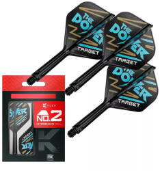 Target Darts toll és szár egyben Target K-Flex Phil Taylor, no2 toll és közepes szár