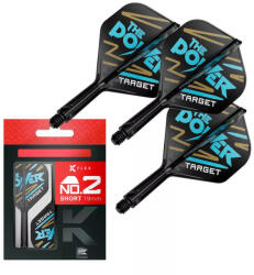Target Darts toll és szár egyben Target K-Flex Phil Taylor, no2 toll és rövid szár
