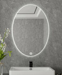 Viva AURA PINO 60 fürdőszoba tükör - érintőkapcsolóval - AMBIENT LED - ELIPSZIS -ÁLLÓ - 60x80 cm (83440008) - watermarkt