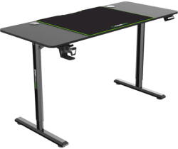 GAMEMAX Birou Gaming BGGMD140CELV2, 72-117 cm, Max. 80 kg, Negru (BGGMD140CELV2) - pcone