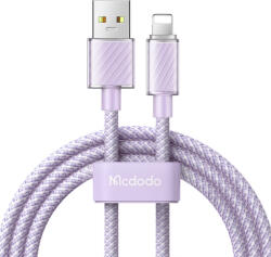 Mcdodo Cablu pentru incarcare si transfer date Mcdodo CA-3642, USB/Lightning, 3A, 1.2m, Mov (057525)