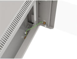 Lanberg WF03-5306-10S 19" 6U SZÉL: 540mm MÉLY: 350mm MAG: 370mm lapraszerelt üvegajtós szürke fali rack szekrény - ipkameradiszkont