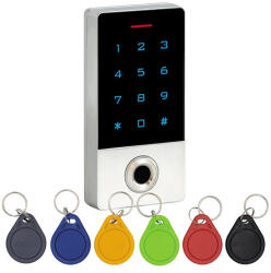 CONTROL KIT-CON-FP1 érintőgombos kültéri ujjlenyomatolvasós RFID kódzár - ipkameradiszkont
