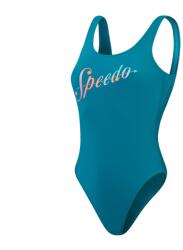 Speedo Logo Deep U-Back női egyrészes úszóruha 40 kék