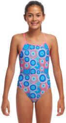 Funkita Diamond Back One Piece egyrészes gyerek úszóruha 12 éves kék|rózsaszín