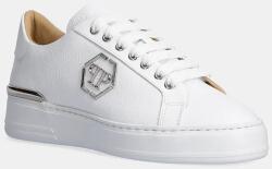 Philipp Plein bőr sportcipő Nappa Lo-Top Monogram fehér, USC0665 PLE010N 01 - fehér Női 40