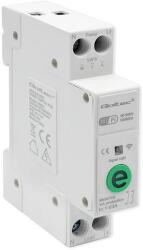 Qoltec Wi-fi DIN sínre szerelhető relé villamos fogyasztásmérővel 63A| eWeLink Sonoff által | Wi-Fi | LED (50991)