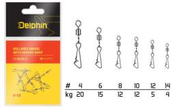 Delphin Rollings swivel with hooked snap-bn/10 (969B03010) - epeca
