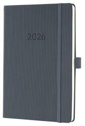 Sigel Naptár, A5, heti, 2026, kemény borító, SIGEL Conceptum , sötét szürke (C2666)